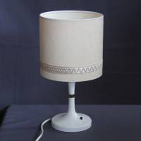 elegante weiße Tischlampe 60er Jahre Bild 2
