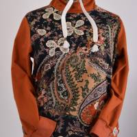 Damen Sweatshirt in Terrakotta Farbe Bild 1