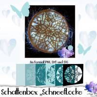 Schattenbox Motiv “Schneeflocke” SVG, DXF, PNG , Lightbox, Shadowbox Bild 1