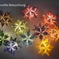 Origami Bastelset Bascetta Farbwahl 10 Sterne transparent Stern im Stern 5,0 cm x 5,0 cm Bild 4