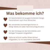 Taufgeschenk personalisiert für Jungen - Patenbrief - Taufe Poster Regenbogen - Bilderrahmen mit Namen - Geschenk - Deko Bild 5