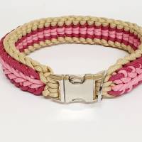 Halsband geflochten aus Paracord, Paracordhalsband, Hundehalsband, in Wunschfarben, für mittlere bis große Hunde Bild 4