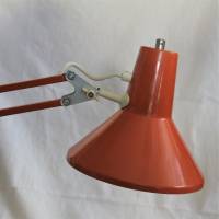 70er Tischlampe orange Upcycling Bild 10