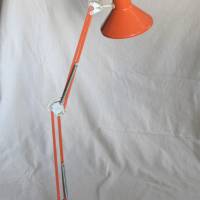 70er Tischlampe orange Upcycling Bild 5