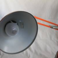 70er Tischlampe orange Upcycling Bild 8