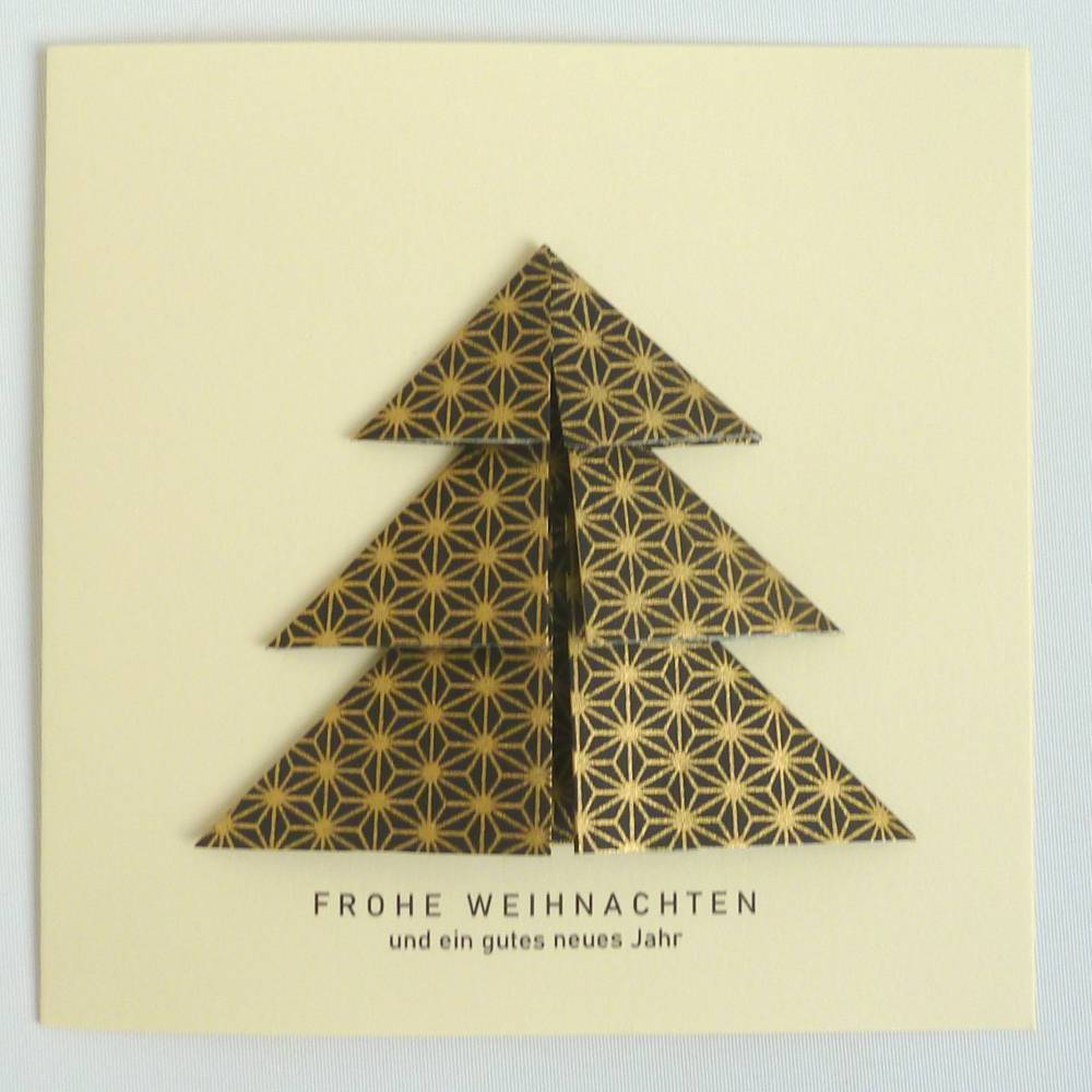 Minimalistische Weihnachtskarte - Weihnachtsbaum Bild 1