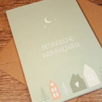 Skandinavisches Weihnachtskarten Set, Grußkarten Weihnachten minimalistisches Design, Geschenkkarten Nikolaus Bild 5