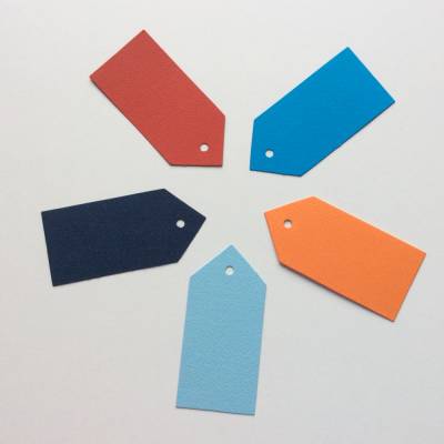 Stanzteile Etiketten, Geschenkanhänger, 10 Stück in verschiedenen Farben, Kartenaufleger, zum Kartenbasteln