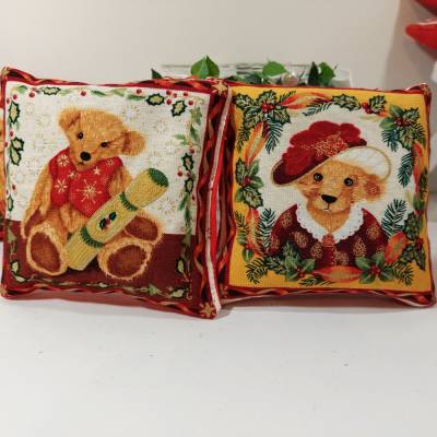 2 Lavendelkissen Bärenkind Bärenoma weiß bunt