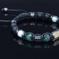 Herren Armband aus Edelsteinen Smaragd Citrin Jade Onyx und Hämatit, Geschenk für Mann, LIMITED EDITION Bild 7