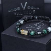 Herren Armband aus Edelsteinen Smaragd Citrin Jade Onyx und Hämatit, Geschenk für Mann, LIMITED EDITION Bild 8
