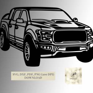 Plotterdatei Pick Up SVG Datei für Cricut, Fahrzeuge SVG Design  Digital Download für  Bastel- und Plotterprojekte, Bild 1