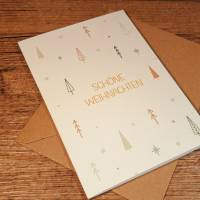 Skandinavisches Weihnachtskarten Set, Grußkarten Weihnachten minimalistisches Design, Geschenkkarten Nikolaus Bild 3