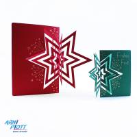 Plotterdatei Pop up – Besonders raffinierte Popup Weihnachtskarte, dekorativer Aufsteller 3D Stern, einfach Pop-up Bild 9