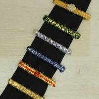 modisch: vergoldete Damen-Krawattenklammer mit weißen Wachsperlen Bild 8
