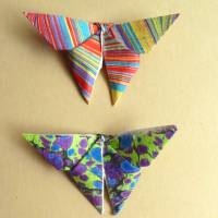Glückwunschkarte mit Origami Schmetterlingen Bild 2