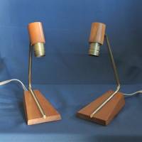 Paar Retro Tischlampe Nachttischlampe 60er Jahre Bild 1