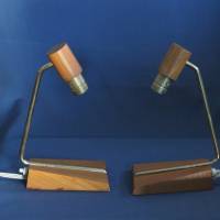 Paar Retro Tischlampe Nachttischlampe 60er Jahre Bild 5