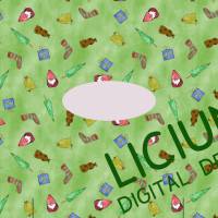 diy Geschenktüte oder Geschenkpapier - digitale Datei - Muster für den A4 Ausdruck - Weihnachtsobjekte Bild 2