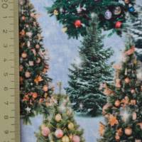 X-Mas Jersey mit Weihnachtsbaum Digitaldruck 40 x 150 cm Weihnachten Reststück Bild 4