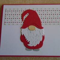 Gutschein Weihnachtsverpackung Wichtel Geldgeschenk  Weihnachten Konzertkarte Rot Verpackung Bild 2