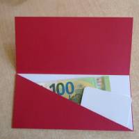 Gutschein Weihnachtsverpackung Wichtel Geldgeschenk  Weihnachten Konzertkarte Rot Verpackung Bild 4