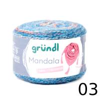 50,00 € / 1 kg Gründl ’Mandala’ Wolle Garn mit Baumwolle zum Stricken und Häkeln mit Glitzereffekt z.B. für Tücher Bild 2