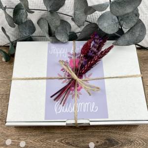 Geburtstagsgeschenk für Frauen mit Trockenblumen personalisiert, Geschenk für Schwester und Freundin Bild 3