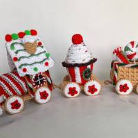 Candy-Weihnachtszug mit Beleuchtung Eisenbahn Zug Lokomotive  Deko Weihnachten Adventskalender Bild 5