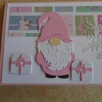 Gutschein Weihnachtsverpackung Geldgeschenk  Weihnachten Konzertkarte Rosa Verpackung Wichtel Bild 2