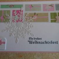Gutschein Weihnachtsverpackung Geldgeschenk  Weihnachten Konzertkarte Rosa Verpackung Wichtel Bild 3