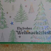 Gutschein Weihnachtsverpackung Geldgeschenk  Weihnachten Konzertkarte Grün Verpackung  Tannenbaum Bild 3