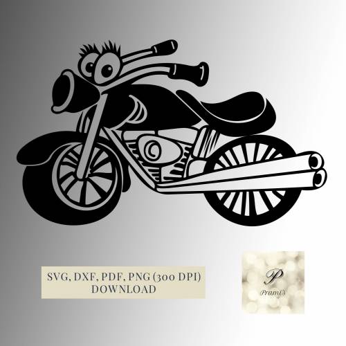 Plotterdatei Motorrad SVG Datei für Cricut, lustiges Motorrad Design  Digital Download für  Bastel- und Plotterprojekte