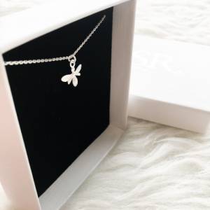 Bienen Kette 925 Silber, Halskette Biene Silber, Bienenkette, Personalisiertes Geschenk, Geschenke für Frauen Bild 3