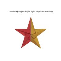 Origamipapier 32 Blatt rot gold Bild 5