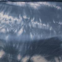 Batik Batist Baumwollstoff gemustert Reststück 1,95 m leichte Sommer Stoffe Blau Grau Bild 3