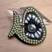 Klingelplatte Hai - Mosaik *handgefertigt* ohne Taster / Klingelknopf Bild 6