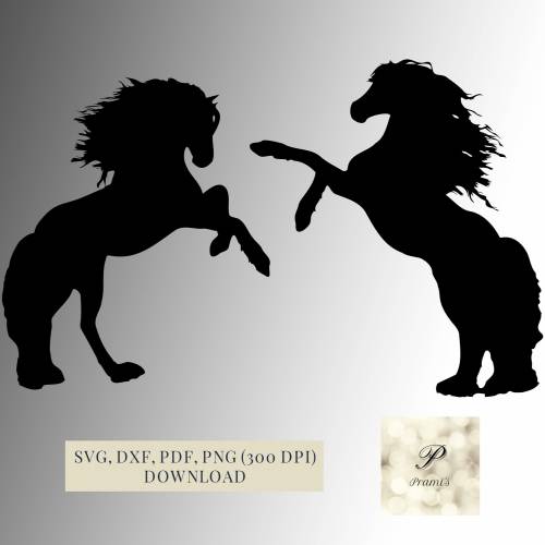 Plotterdatei Pferde SVG Datei für Cricut, Pferd SVG Design  Digital Download für  Bastel- und Plotterprojekte,