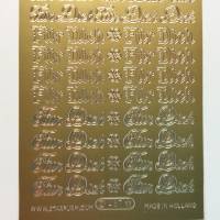 Sticker gold und Silber, Schriftzug Für Dich, selbstklebend, Gestalten von Karten und Geschenken Bild 3
