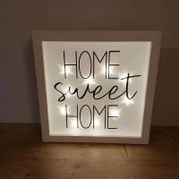 ABVERKAUF Leuchtbild "Home Sweet Home" aus der Manufaktur Karla Bild 1