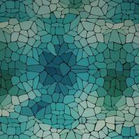 Jersey Baumwolle Mosaik by Bienvenido Colorido, Oeko-Tex Standard 100(1m/19,-€) Bild 1