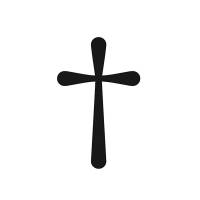 Stempel Kreuz 4 x 4 cm Bild 1