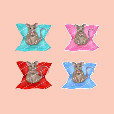 digistamp chillige Maus Sublimation