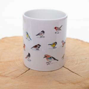 kleine Vögel Frühstückstasse, Tasse mit heimischen Vögeln Bild 7