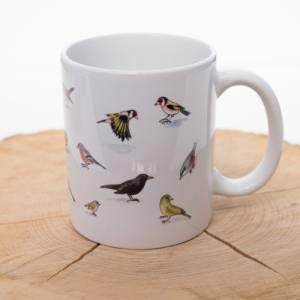 kleine Vögel Frühstückstasse, Tasse mit heimischen Vögeln Bild 8