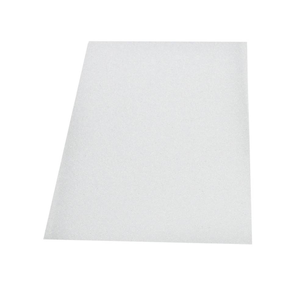 Glittermoosgummi weiß Platte 200 x 300 x 2 mm Bild 1