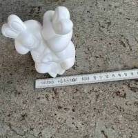 Froschpärchen - 1 Rohling, Figur ca. 12cm  aus hochwertigem Stuckgips zum selber bemalen Bild 5