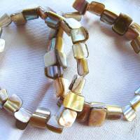 Perlenarmbänder-Set 2-teilig Barcelet in beige-braun handgemacht von Hobbyhaus Bild 1