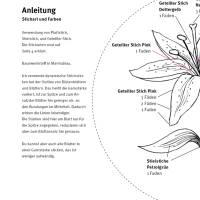 Stickanleitung Lilienblüte für Anfänger Bild 5