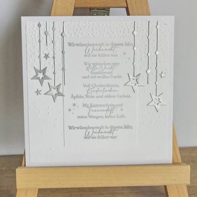 Weihnachtskarte Grußkarte "Weihnacht wie es früher war" aus der Manufaktur Karla